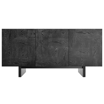 Mid-Century Solid Wood Sideboard Buffet Cabinet
