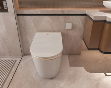 Gold Pro Version Smart Toilet Multi Mode Cleaning Heated Seat Auto Lid Sensor Flush Premium Full Function Design