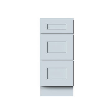 Dove Gray Drawer Base Cabinets 34.5.W x 24in.H Ready to Assemble Kitchen Cabinets 3Drawers