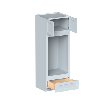Dove Gray Double Oven Cabinets 90.Wx27in.H Ready to Assemble Kitchen Cabinets 2Doors