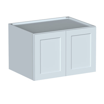 Dove Gray Deep Wall Cabinets 24.Wx27in.H Ready to Assemble Kitchen Cabinets 2Doors HDF Door