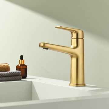 Brushed Gold Bathroom Faucet