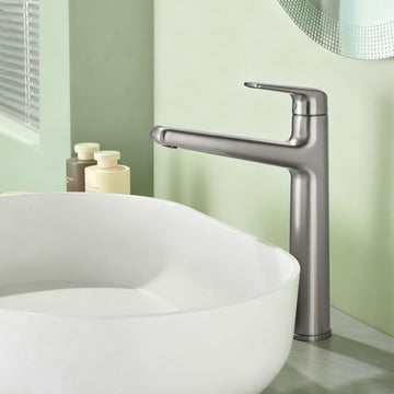 Brushed Nickel Bathroom Faucet
