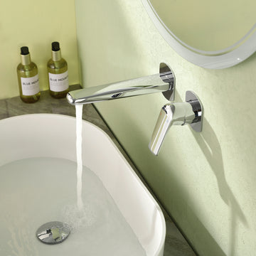 Chrome Wall Mounted Basin Faucet