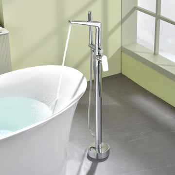 Modern Chrome Bathtub Faucet