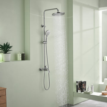 Modern Chrome Shower Set