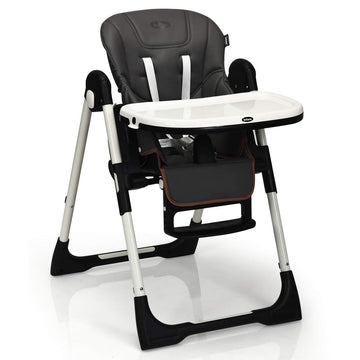 All in One Foldable Baby High Chair with 7 Height and 5 Recline Adjustments