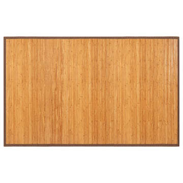5 x 8 Feet Bamboo Floor Mat with Anti Slip Backing for Living Room and Bedroom