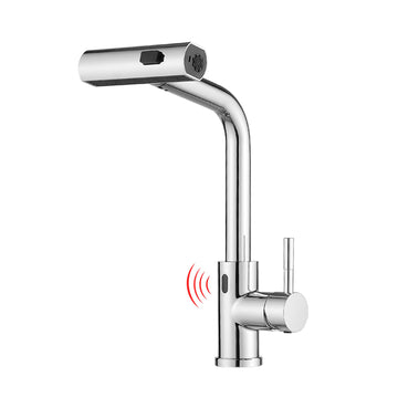 ORB Finish Touchless Sensor Pull Out Kitchen Faucet Dual Mode with 360 Swivel