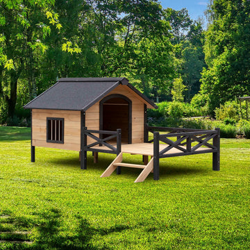 Well-Packaged Fir Wood Pet Cage with Guide