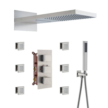 4-Function-Shower-System-with-Handheld-Shower-Head-Rainfall-Shower-Head-with-Side-Body-Jets-Brushed-Nickel