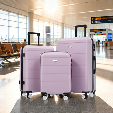 3-Piece ABS Hardside Spinner Set with Combo Locks