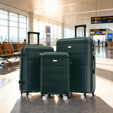 3-Piece ABS Hardside Spinner Luggage Set