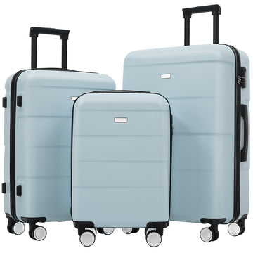 3-Piece ABS Hardside Spinner Set with Combo Locks