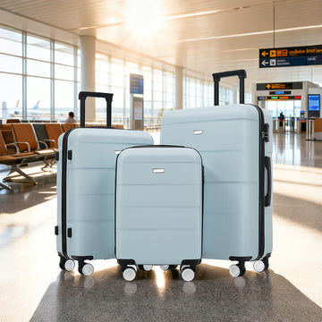 3-Piece ABS Hardside Spinner Set with Combo Locks