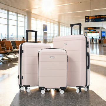 3-Piece ABS Hardside Spinner Luggage Set