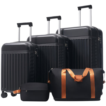 3-Piece ABS Luggage Set with Expandable Cases
