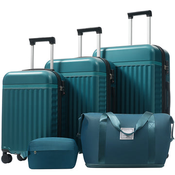 3-Piece ABS Luggage Set with Expandable Cases