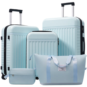 3-Piece ABS Luggage Set with Expandable Cases