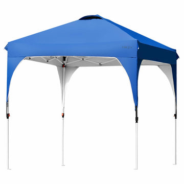 Blue Outdoor Pop Up 79-in W x 79-in D x 84-in H