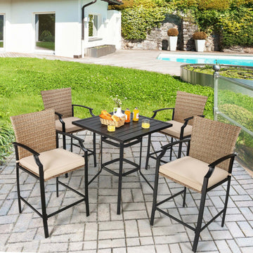 32" Square Steel Bar Table with 180 lbs Capacity