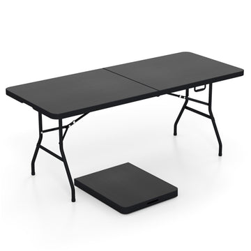 Black Folding Camping Patio Table 710in L x 290in W x 290in H