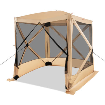 Coffee Pop Up Gazebo 80-in W x 80-in D x 84-in H