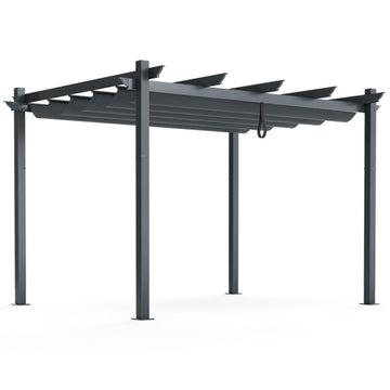 Gray 144-in W x 120-in D x 96-in H Pop up Canopy Tent