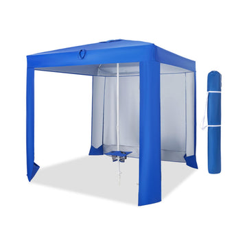 Blue Beach Canopy Tent 10-in W x 10-in D x 84-in H