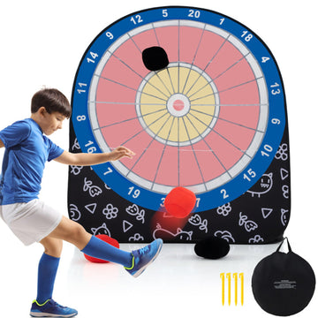 Large Dart Board for Kids with 4 Kick Balls