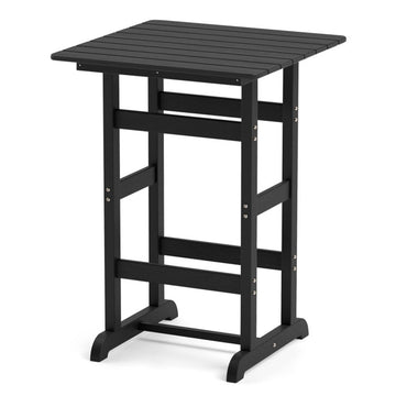 Weatherproof HDPE Bar Table with Slatted Top