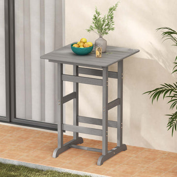 Weatherproof HDPE Bar Table with Slatted Top