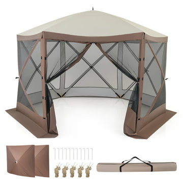 Coffee Popup Gazebo Tent 10-in W x 10-in D x 84-in H