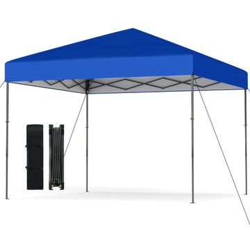 Blue Pop Up Canopy Tent 120-in W x 120-in D x 84-in H