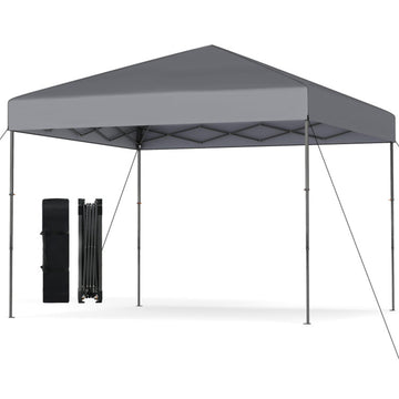 Gray Pop Up Canopy Tent 120-in W x 120-in D x 84-in H