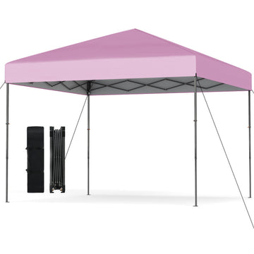 Pink Pop Up Canopy Tent 120-in W x 120-in D x 84-in H