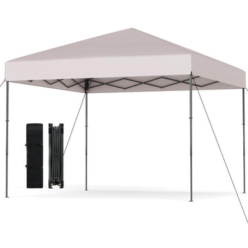 Black Pop Up Canopy Tent 120-in W x 120-in D x 84-in H
