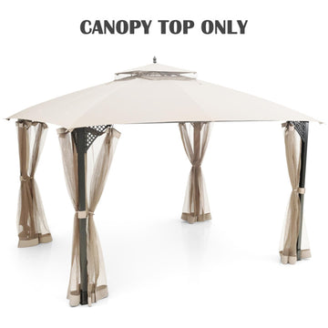 Beige Gazebo Replacement Top 120-in W x 144-in D x 84-in H