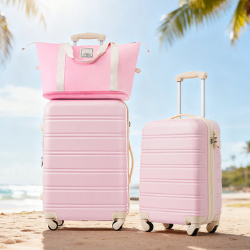 2-Piece Lightweight ABS Spinner Luggage Set