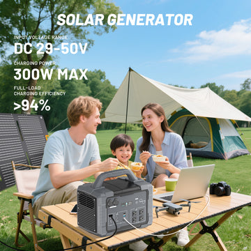 1024Wh Portable Power Station and 200W Foldable Solar Panel Kit 1000W AC Output ETFE Solar BMS Protection