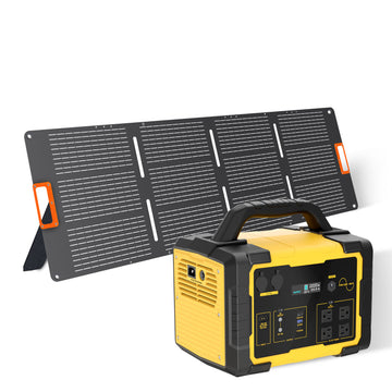 1800W Portable Power Station with 200W Solar Panel Ultra-Fast AC Charging &amp; Solar Generator Kit