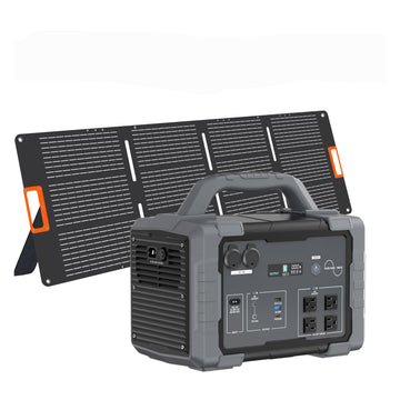 1800W Portable Power Station and 200W Foldable Solar Panel Kit 1024Wh Battery Pure Sine Wave ETL & FCC Certified