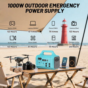 High-Performance Portable Power Station with 200W Portable Solar Panel