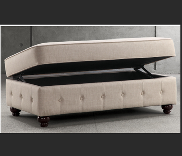 Retangle Ottoman Beige