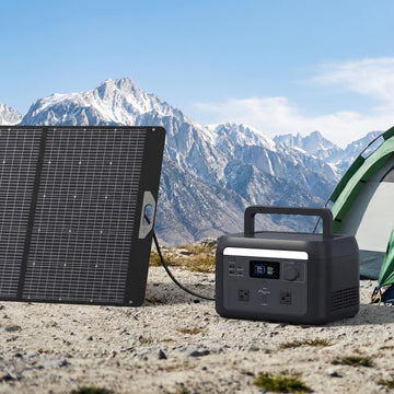 1000W Portable Power Station 614Wh Battery Backup with Multiple Outputs 120V/60Hz for Home & Outdoor Use