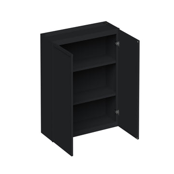 36-in W x 30-in H x 12-in D Black Shaker Ready-to-Assemble Kitchen Wall Cabinet with Soft-Close Hardware