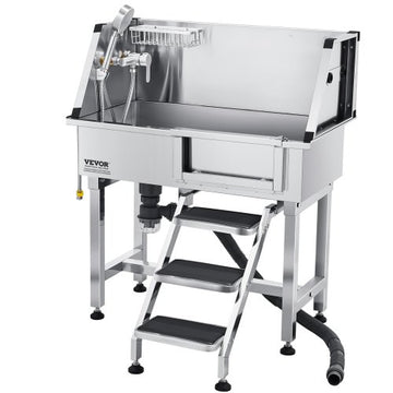 50 Inch Dog Grooming Tub Stainless Steel Professional Pet Wash Station
