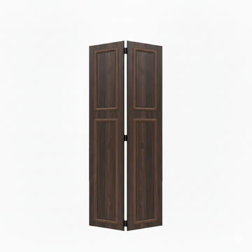 35 series 36in.X80 in. 3/4 inch thickness 2-Panel Walnut Color Finished MDF Bi-fold door with closet hardware