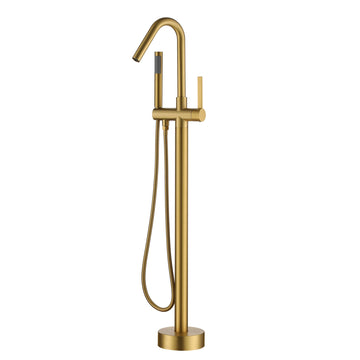 Brushed-Gold-Floor-Mounted-Tub-Filler-Shower-Faucet-Single-Handle-Freestanding-Bathtub-Faucet-Bathtub-Shower-Mixer-Tap-with-Handheld-Shower-Sprayer