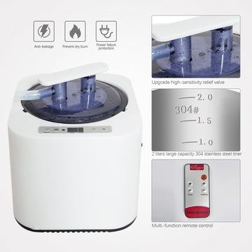 Portable Steam Sauna Tent Personal Home Spa with Foldable Chair and Remote